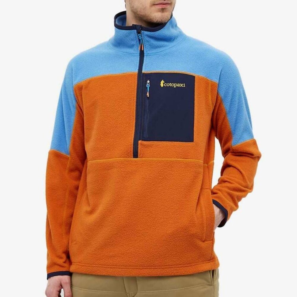 Cotopaxi Men's Dorado Half-zip Fleece Jacket in Azul & Mezcal